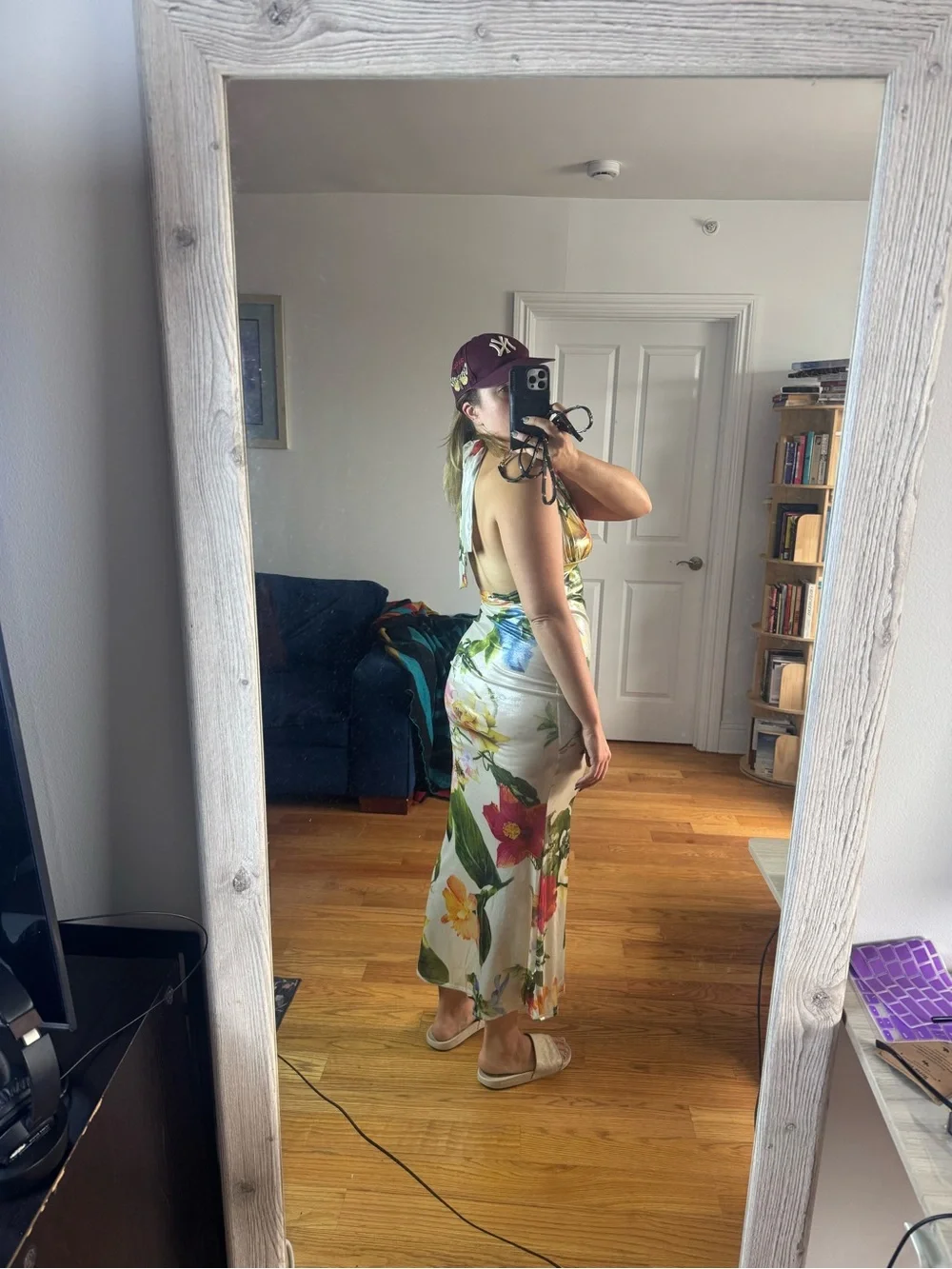 MadRag Floral Halter Maxi Dress floral M/L